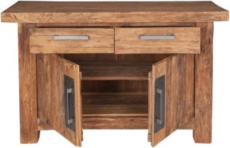 Kommode CORAL Teakholz Schubladenschrank Sideboard Wohnzimmer Mehrzweck Schrank