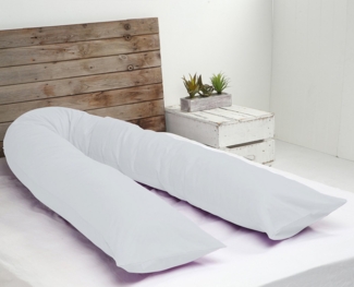 Heimtex Seitenschläferkissen 12ft U-Schwangerschaftskissen, 3kg Weiche Hohlfaser, Made in Germany