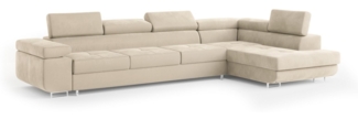 Masseno Ecksofa VICENTE mit Schlaffunktion L-Form, Sofa mit Bettkasten