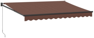 vidaXL Markise Manuell Braun 350x250 cm 3215704