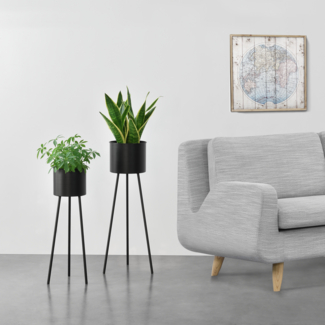 Blumenständer Dalhem 2er Set Schwarz en. casa