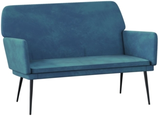 vidaXL Sitzbank Blau 108x79x79 cm Samt 351391