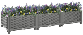 vidaXL Hochbeet 120x40x23 cm Polypropylen 153291