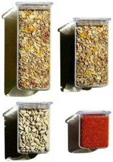 Zoha Vorratsglas Eckige Vorratsdosen aus Glas mit luftdichtem Deckel, Stapelbar, Borosilikatglas, (Komplett Set, 4-tlg, Verschiedene Größen), Behälter aus Glas - Borosilikatglas