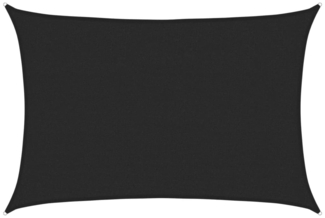 vidaXL Sonnensegel 160 g/m² Schwarz 2,5x4 m HDPE 311729
