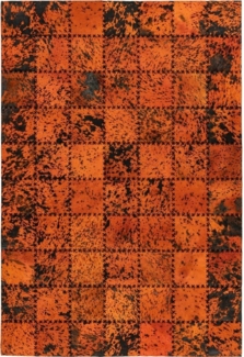 calo-deluxe Fellteppich Rankel 205 Lederteppich, rechteckig, Höhe: 5 mm, farbige Patchwork Unikate, echtes Rinderfell, Wohnzimmer