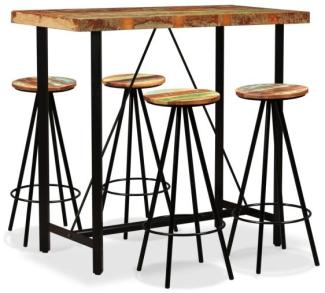 vidaXL 5-tlg. Bar-Set Altholz Massiv 275143