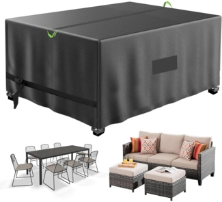 Wasserdichte Gartenmöbelabdeckung Rattan Set 180x120x75cm Oxford-Gewebe