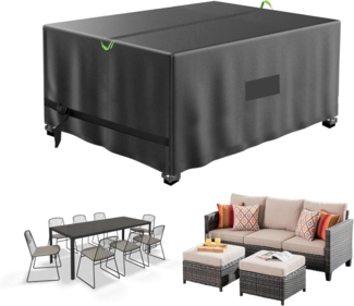 Wasserdichte Gartenmöbelabdeckung Rattan Set 180x120x75cm Oxford-Gewebe