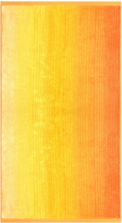 Handtücher Duschtücher - Farbverlauf Design - aus Bio Baumwolle Handtuch Colori, 50x100 cm,gelb