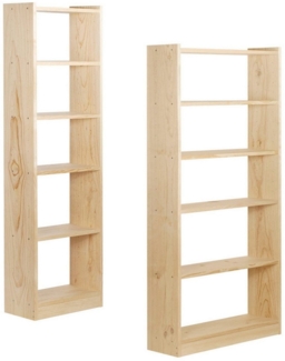 Astigarraga Kit Line Bücherregal Vollholzregal "Gala" Regalmodul mit 6 Ebenen in zwei Größen