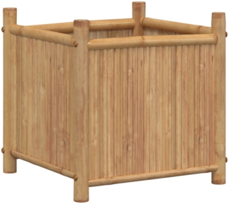 vidaXL Pflanzkübel 40x40x40 cm Bambus 366464