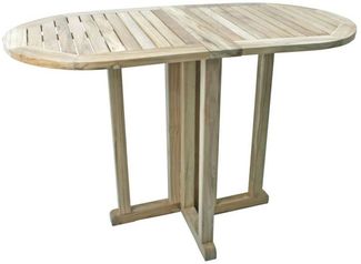 Balkontisch Solo aus Teak, B-Grade, unbehandelt