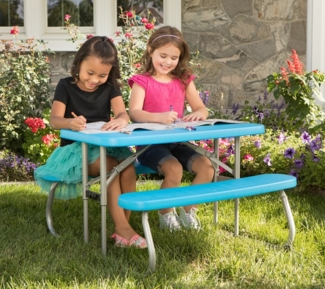 Lifetime Kunststoff Tisch für Kinder | Blau |