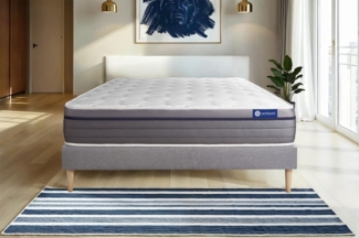 Actiflex zen matratze 160x195 cm + Bettgestell mit lattenrost - Dicke : 26cm - Taschenfederkern und Memory-schaum - H3