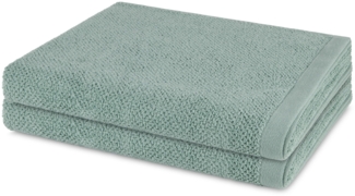 Möve Bliss 2 tlg. Frottier-Set - 2 X Duschtuch (67 X 140cm) - 500 - Reed green