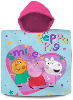 Peppa Wutz - Badeponcho - tükis/pink - ca. 60 x 120 cm