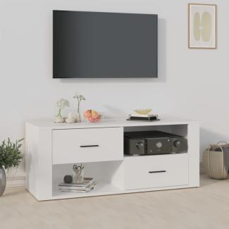 vidaXL TV-Schrank Weiß 100 x 35 x 40 cm Holzwerkstoff [823099]