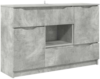 vidaXL Sideboard Beton Grau 100 x 30 x 65,6 Holzwerkstoff 888790