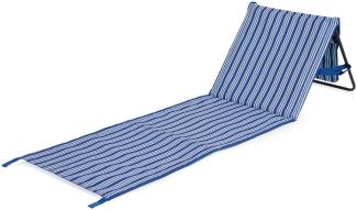 Strandliege BRETAGNE faltbare Strandmatte gepolstert, 108x53cm