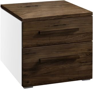 Accessoires Nachttische braun Nussbaum Massivholz 50cm x 45cm x 41cm