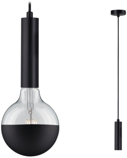 Paulmann 79757 Pendelleuchte Neordic Kine E27 Schwarz Metall