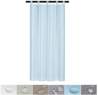 BTTO V&G Outdoorgardine Terrassenvorhang Wasserdicht Outdoorgardine, Transparent Magie Tape, (1 St), Mit Schlaufen Ring Klettverschluss
