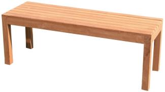 Premium Teak Wartebank Gartenbank Sitzbank Parkbank Holzbank nachhaltig 150cm