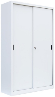 Steelboxx Schiebetürenschrank Lüllmann® Schiebetürenschrank, 5 OH, 1950 x 1200 x 450 mm (1-St) Komplett verschweißt und montiert - keine Montage erforderlich