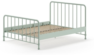 Metallbett Kay 167x207x110 Doppelbett Metall Grün matt