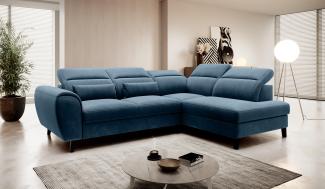 Wohnideebilder Noble Dunkelblau Ecksofas & Eckcouches CO-NOB-RT-40LU