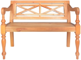 vidaXL Batavia-Sitzbank 98 cm Mahagoni Massivholz Hellbraun 246967