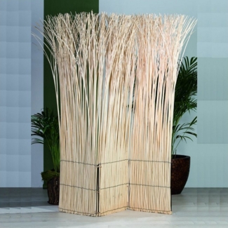 DESIGN DELIGHTS RAUMTEILER Nature |165x120 cm(HxB), geblichen | Wohlfühl Paravent aus Weidenzweigen, Raumtrenner, 3teilige Trennwand/Sichtschutz aus Weidenholz