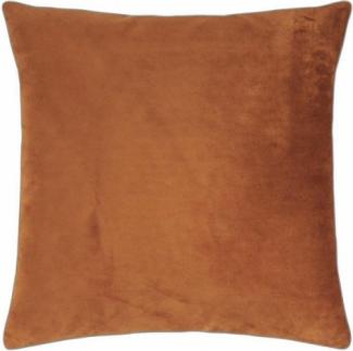 PAD Kissenhülle Samt Elegance Cognac Braun (50x50cm) 455445-T10