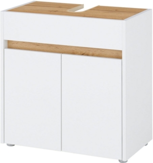 INOSIGN Waschbeckenunterschrank CITY/GIRON, Waschtisch mit Griffmulde, Badschrank in zeitlosem Design in den Farben Weiß und Anthrazit verfügbar, viel Stauraum