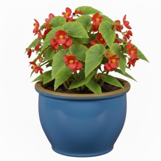 Blumentopf Pflanzgefäß aus Keramik Modell "Roma" 38cm Soft Blau