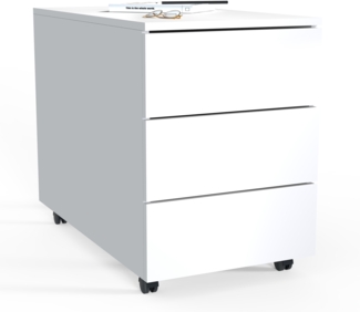 VCM Rollcontainer Dalosa 918328 Weiß H. 55 x B. 39 x T. 70 cm