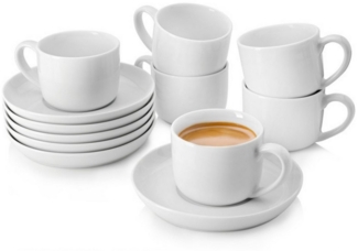 SÄNGER Porzellan Kaffeetassen Set Marlo 12-teilig für 6 Personen