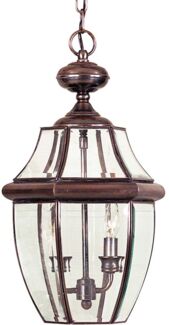 Außenleuchte, Kettenlaterne, Aged Copper-Finish, H 49,7 cm