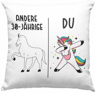 Trendation Dekokissen Trendation - 30. Geburtstag Geschenk Frauen Kissen mit Füllung 40x40 cm
