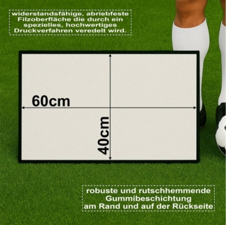 Herzbotschaft Fußmatte Hier wohnt ein Werder Fan - Betreten an Spieltagen auf eigene Gefahr!, Rasenoptik Türmatte für Fußballfans, 60x40 cm, für innen und außen