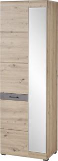 Garderobenschrank >Wally< in Artisan Eiche - 65x200x38cm (BxHxT)