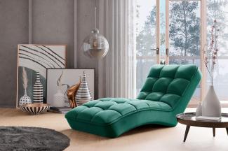 Wohnideebilder Loren Dunkelgrün Chaiselongue CH-LOR-35NU