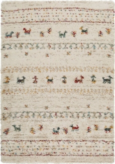 benuta Hochflor-Teppich Gobi, rechteckig, Höhe: 21 mm, Kunstfaser, Berber, Ethno-Style, Wohnzimmer