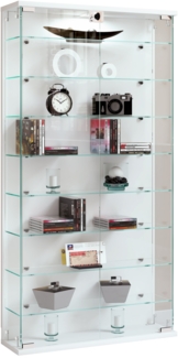 VCM Wandvitrine Relas 920068 Weiß H. 114 x B. 59 x T. 17 cm