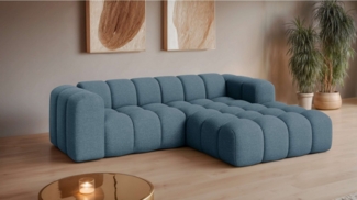 OTTO home Ecksofa KALLIE Design-Sofa mit Wellenunterfederung, Bubble-Optik, 248/186/72cm, moderne Steppung, hoher Sitzkomfort und modernes Design