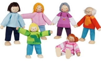 Biegepuppen Moderne Familie, 6teilig