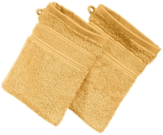 Erwin Müller Waschhandschuh Waschhandschuh "Karlsruhe" 2er-Pack, Frottier (2-St), Walk-Frottier Uni