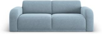 Micadoni Sofa Erin 3-Sitzer Samtstoff Hellblau