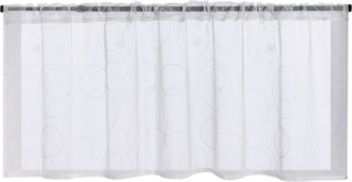 Joyswahl Scheibengardine (1 St), Stangendurchzug, transparent, druck, mit Kreativkreis Planetmotiv, stzlische Kurystore Küchenkommode